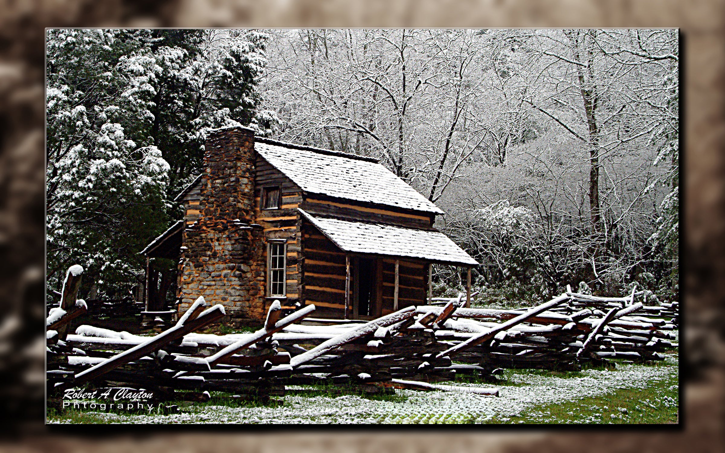 Cades Cove - Winter Cabin